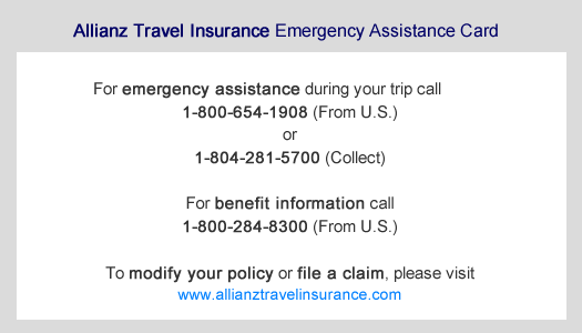 Travel Insurance Policy Allianz Tourism Company And Tourism Information Center