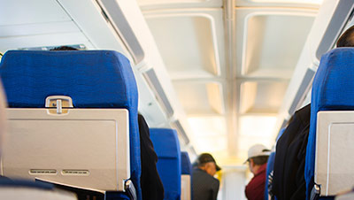 Allianz - airplane aisle