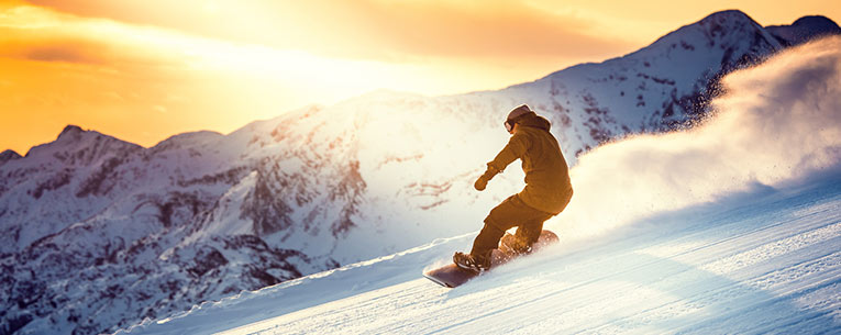 Allianz - Snowboarding at Sunset