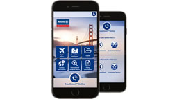 Allianz - smartphone with TravelSmart App