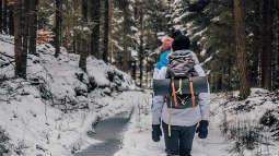 hikers in winter