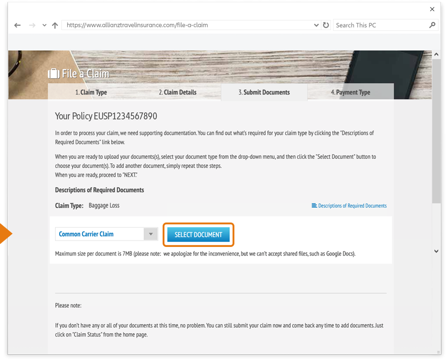 Allianz - Document_Upload_Step3