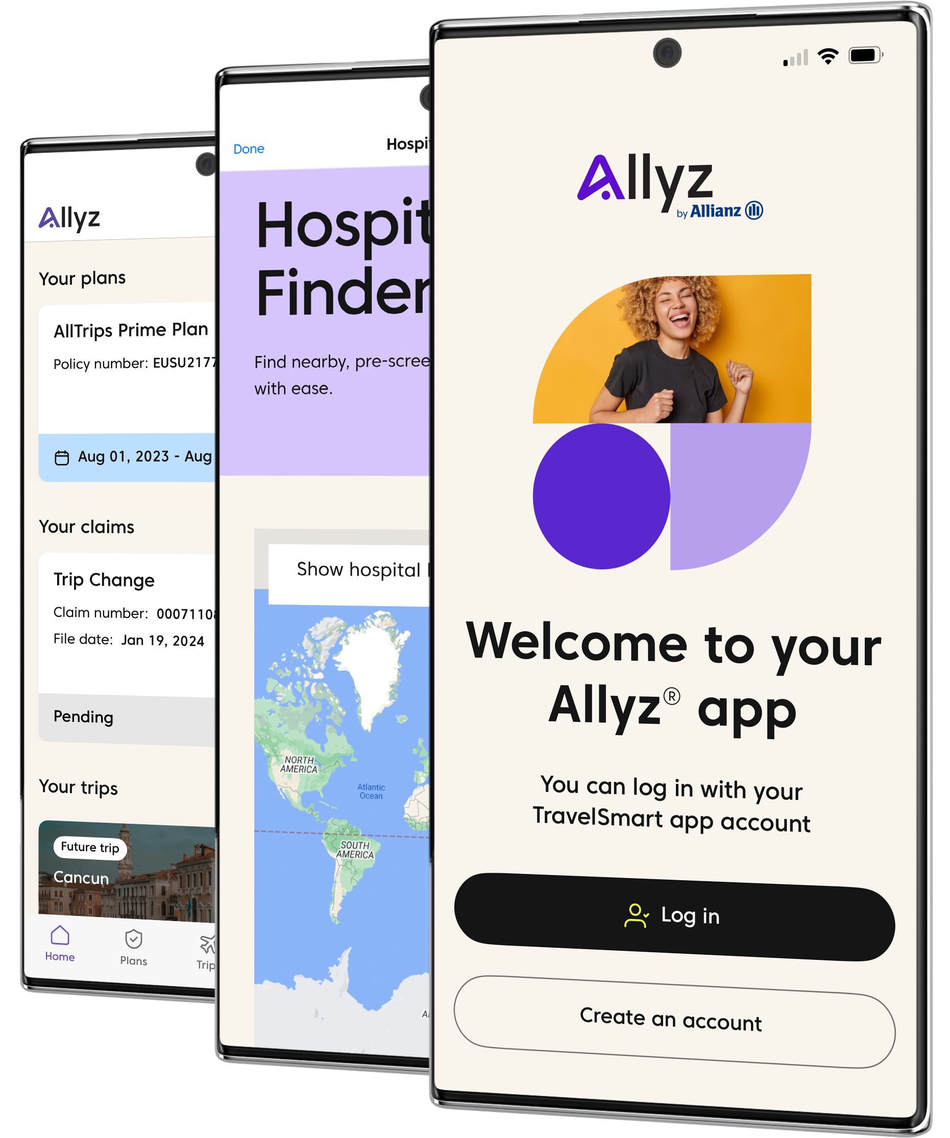 Allianz - triple-screen-dash-hospital-login