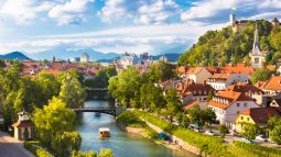 panoramic view of ljubljana, slovenia