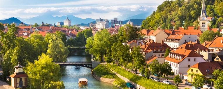 Allianz - panoramic view of ljubljana, slovenia