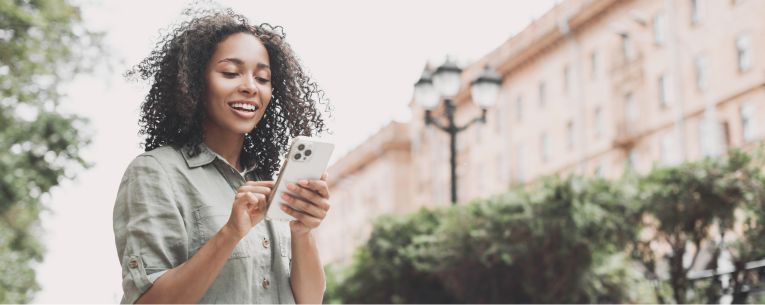 Allianz - woman filing travel insurance claim online