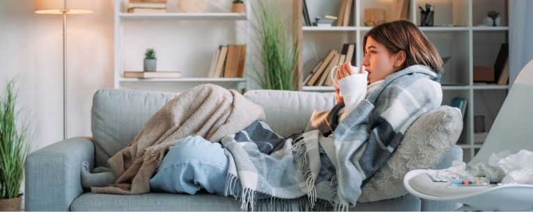 Allianz - person with the flu