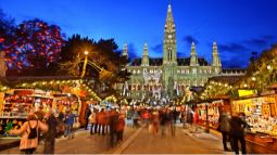 Christmas Market in Vienna, Austria 