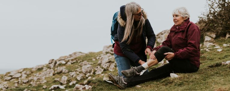 Allianz - woman in need of medical care